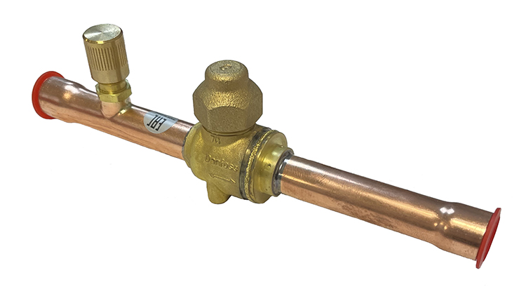 Вентиль запорный Ридан GBC 10s 009L7051R (3/8, под пайку, клапан со шредером)