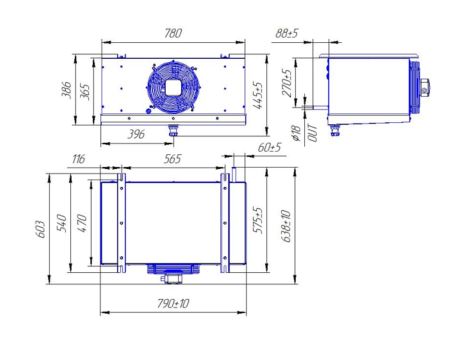 Воздухоохладитель Intercold ВО-1250-7В
