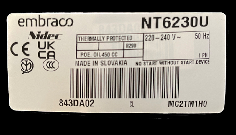 Компрессор Embraco Aspera NT6230U / NT 6230 U (R290) купить
