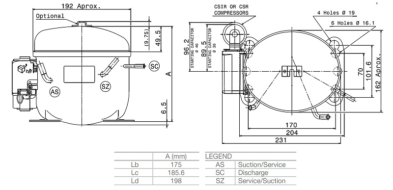 Холодильный компрессор Cubigel GL99AA купить